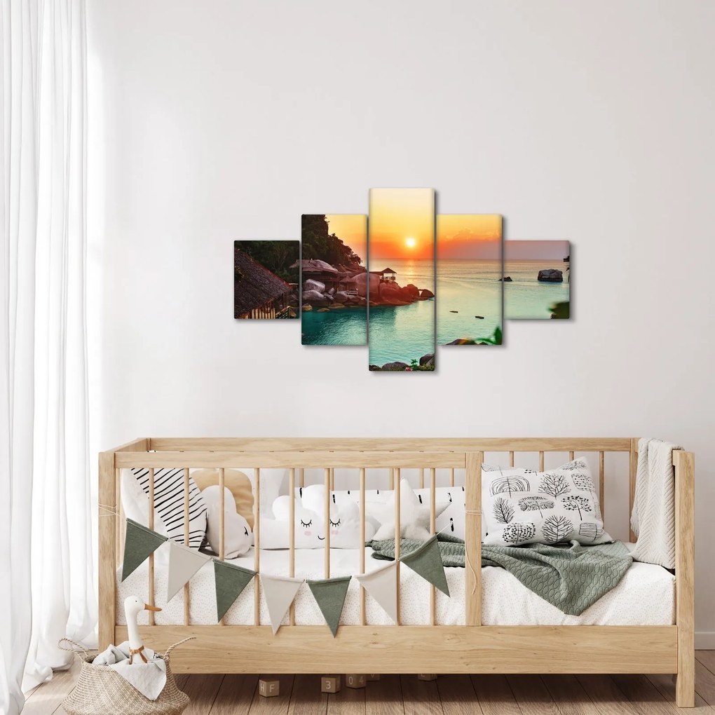 Obraz pięknej plaży (125x70 cm)