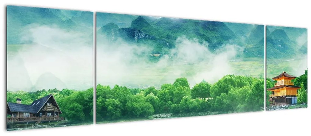 Obraz - Wymarzony krajobraz (170x50 cm)