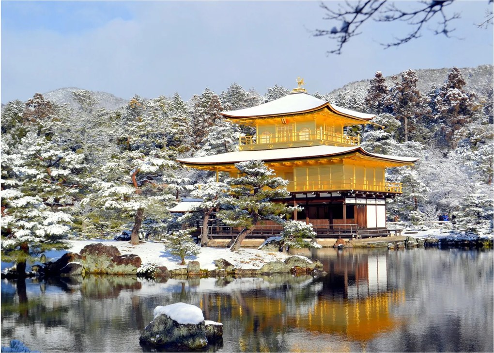 Obraz na szkle - Kinkakuji, Japonia (70x50 cm)