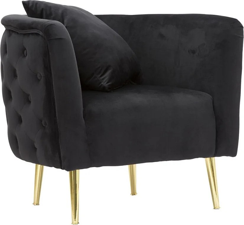 Fotel Bucharest Black cm 76X74X71