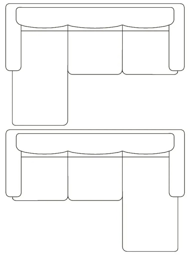 Czarna elegancka sofa 3-osobowa B4-B98