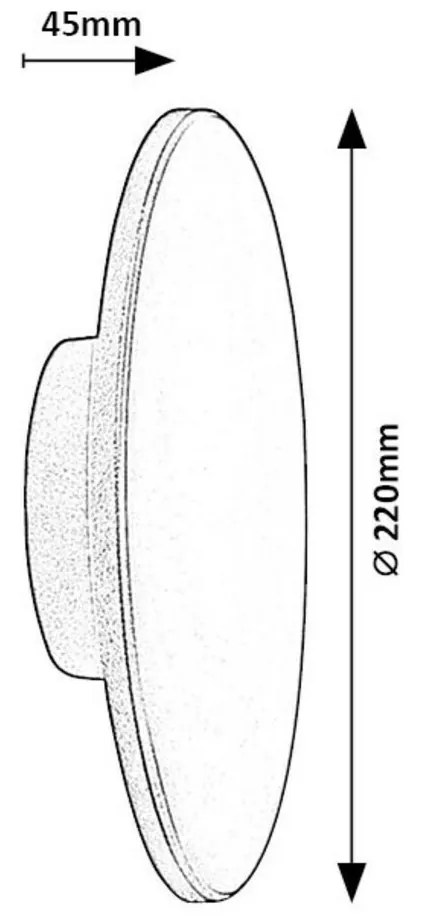 Rabalux 77151 kinkiet zewnętrzny LED Rust, 15 W, IP65, czarny
