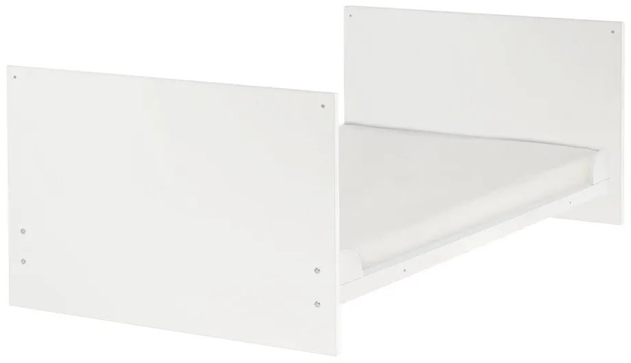 Białe łóżeczko z regulowaną wysokością 70x140 cm Anton – Roba