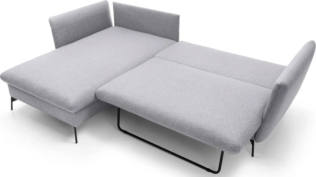 Popielaty narożnik z pojemnikiem do salonu N8-Z32