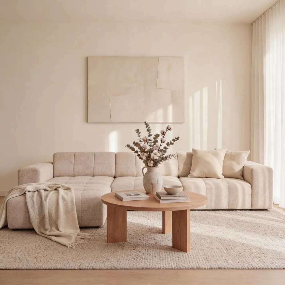 Beżowy narożnik (lewostronny) Chicago – Cosmopolitan Design