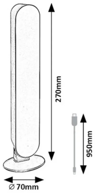 Rabalux 76017 lampa stołowa LED Parker