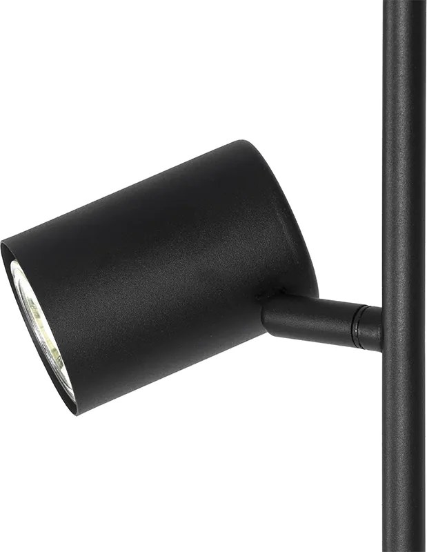 Nowoczesna lampa podłogowa czarna 3-punktowa - Jeana
