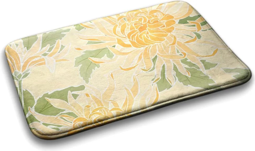 Dywanik do łazienki Dywanik do łazienki Kwiaty Chryzantemy