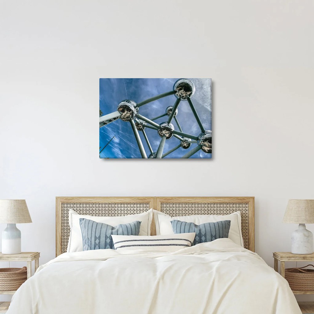 Obraz - Atomium w Brukseli (70x50 cm)