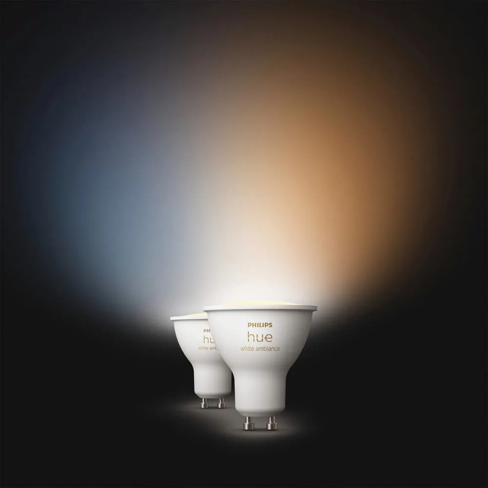 Inteligentne żarówki zestaw 2 szt. LED z gwintem GU10, 4 W White ambiance – Philips Hue