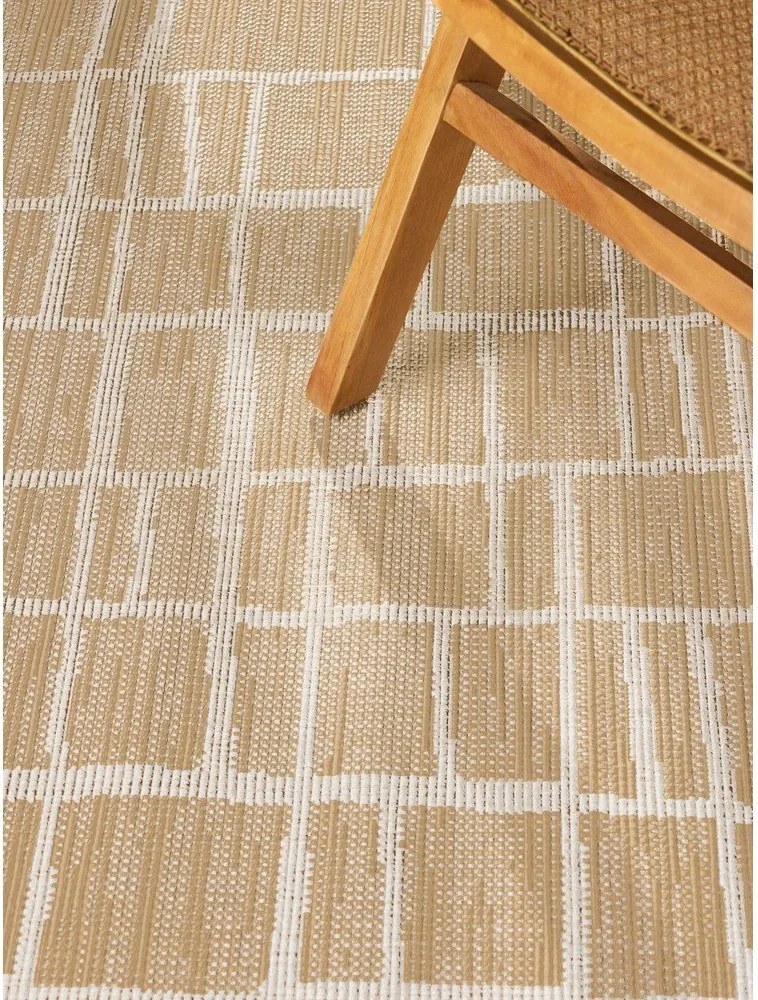 Kremowo-naturalny okrągły dywan odpowiedni na zewnątrz ø 160 cm Haringey Crouch – Ted Baker