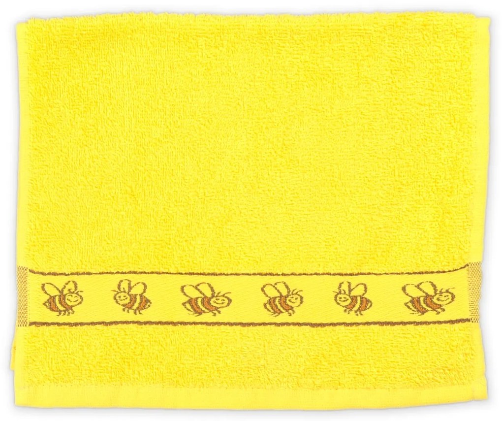 Ręcznik dziecięcy KIDS żółty 30x50 cm