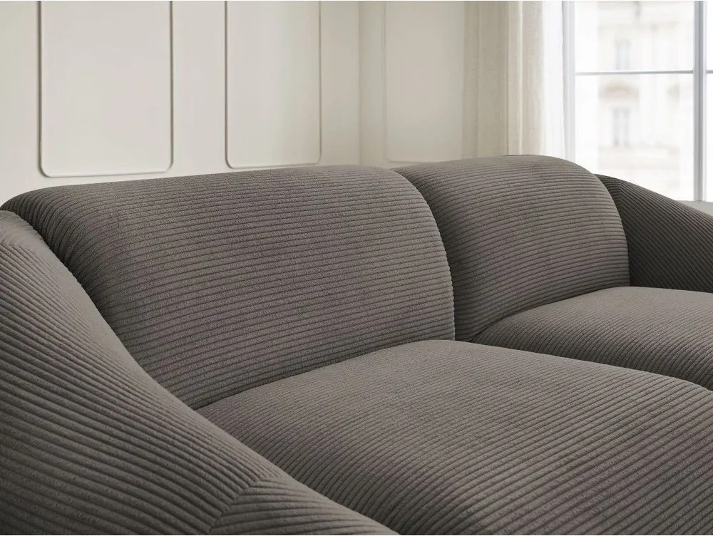 Szarobrązowa sztruksowa sofa 250 cm Tina – Bobochic Paris