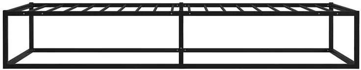 Czarne Loftowe Łóżko Metalowe 90X200 Cm R3-G83