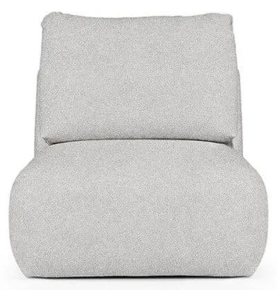 Jasnoszary fotel z materiału bouclé Mirel – Rodier