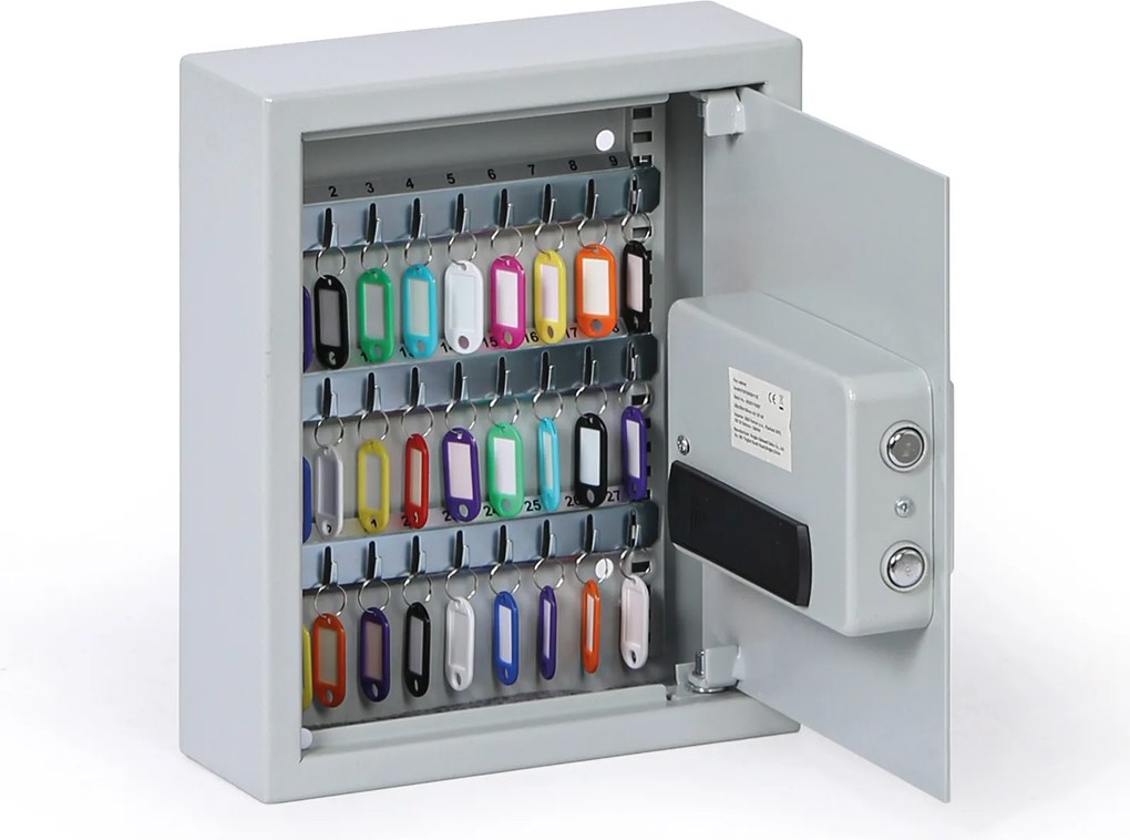 Skrzynka na klucze z elektronicznym zamkiem, 360 x 300 x 100 mm