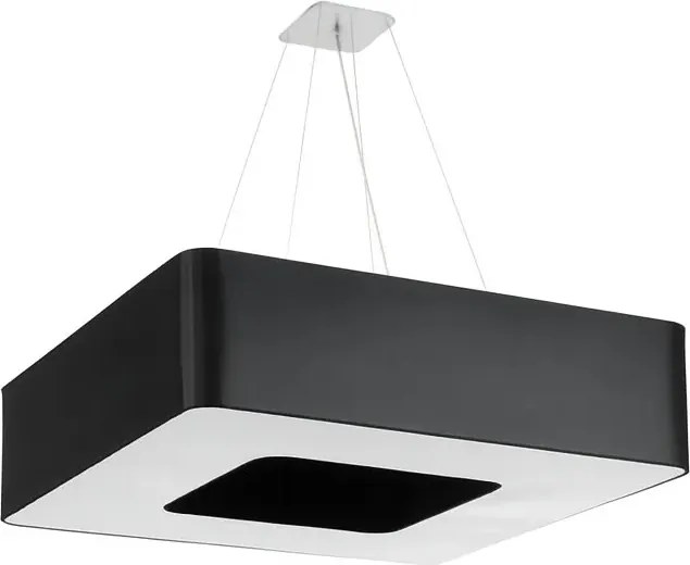 Czarny plafon wiszący 80cm H2-A05