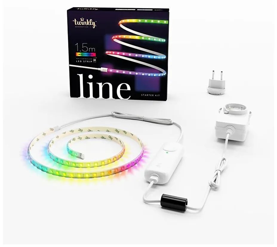 Twinkly TWL100STW-WEU - LED RGB Taśma ściemnialna LINE 100xLED 1,5 m Wi-Fi