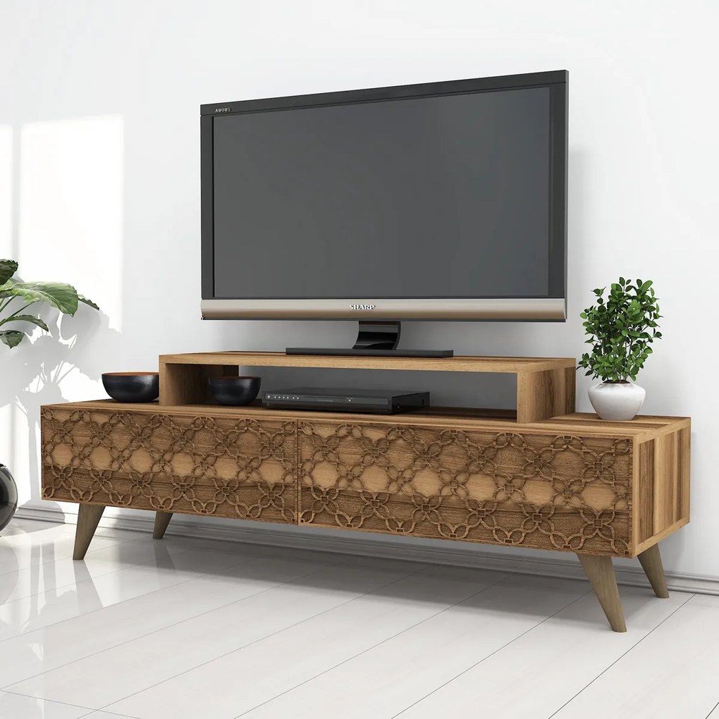 Stolik pod telewizor City Walnut