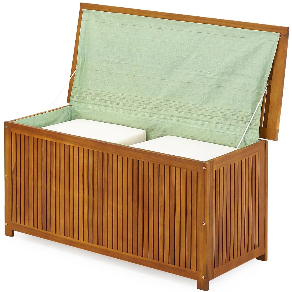 Drewniana skrzynia ACACIA, 117x50x59cm, naturalny brąz Jurhan