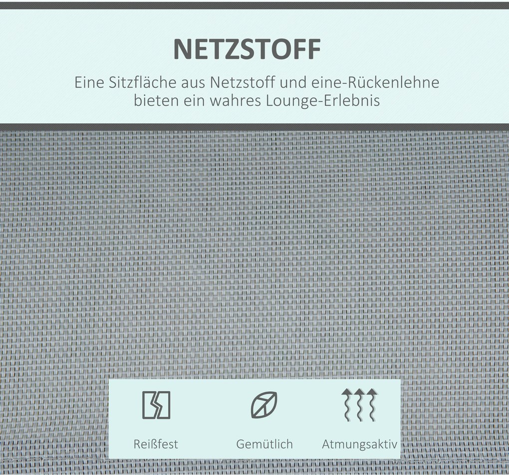 Outsunny huśtawka 3-osobowa z dachem 170 cm x 110 cm x 153 cm
