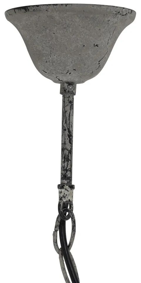 Biała lampa wisząca z metalowym kloszem ø 36 cm Luna – Light & Living