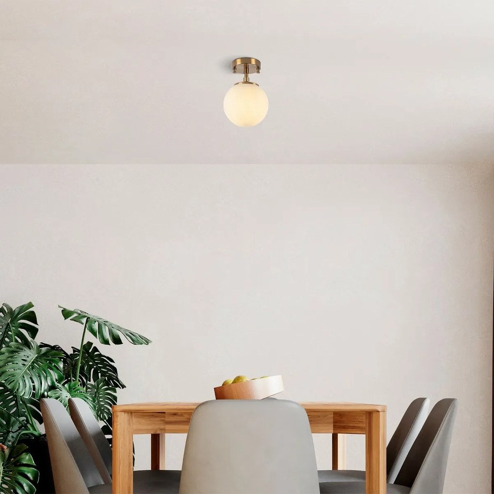 Lampa wisząca Atmaca - 10220, brązowa/biała