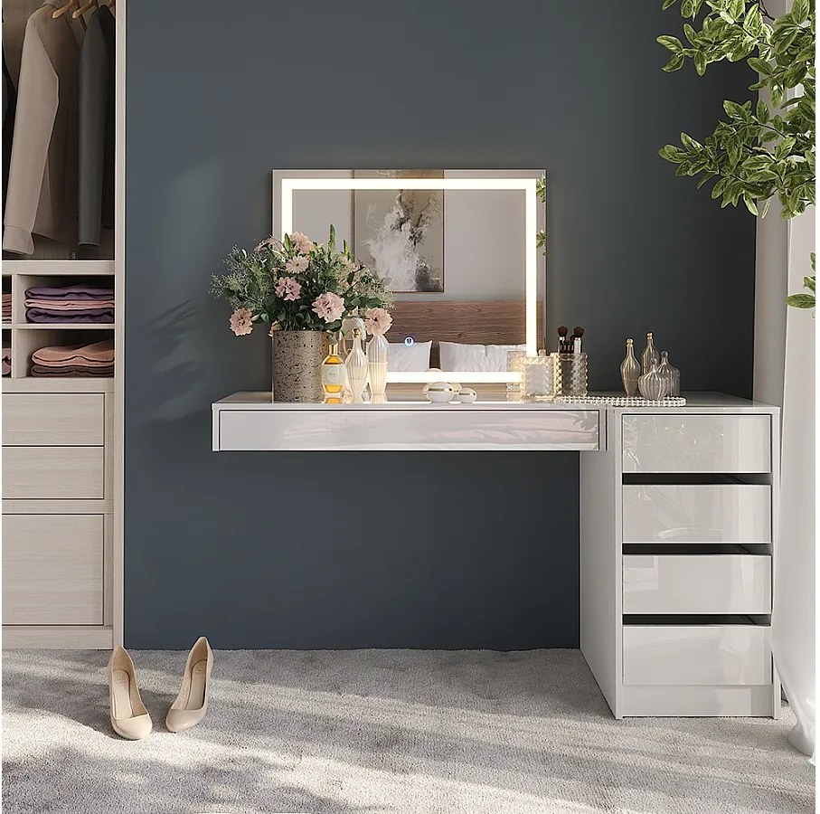 Stół toaletowy biały 100x40.1x12 sherry