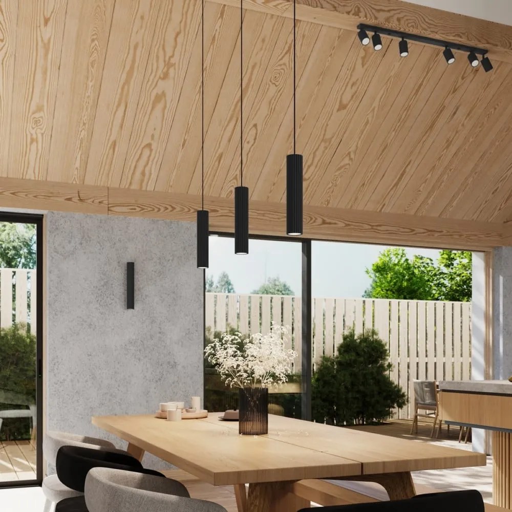 Czarny kinkiet Gleam – Sollux