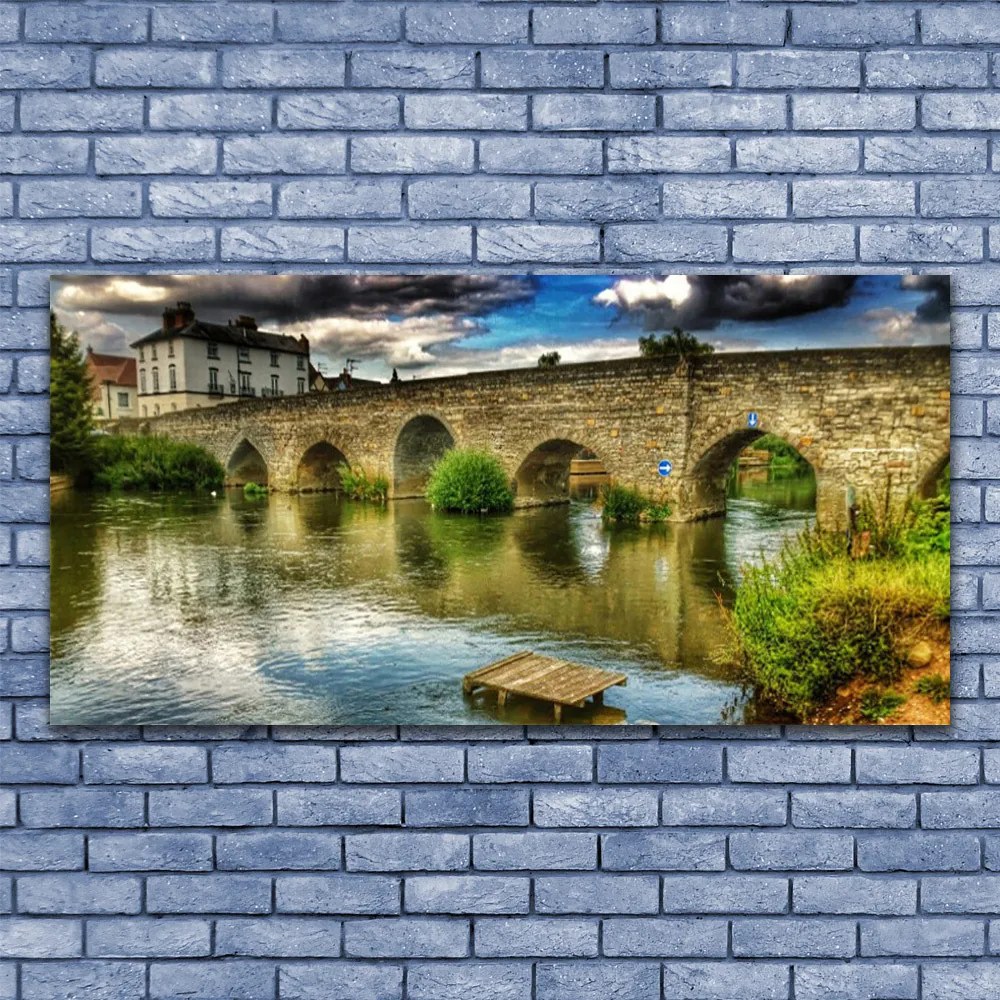 Obraz Szklany Most Rzeka Architektura