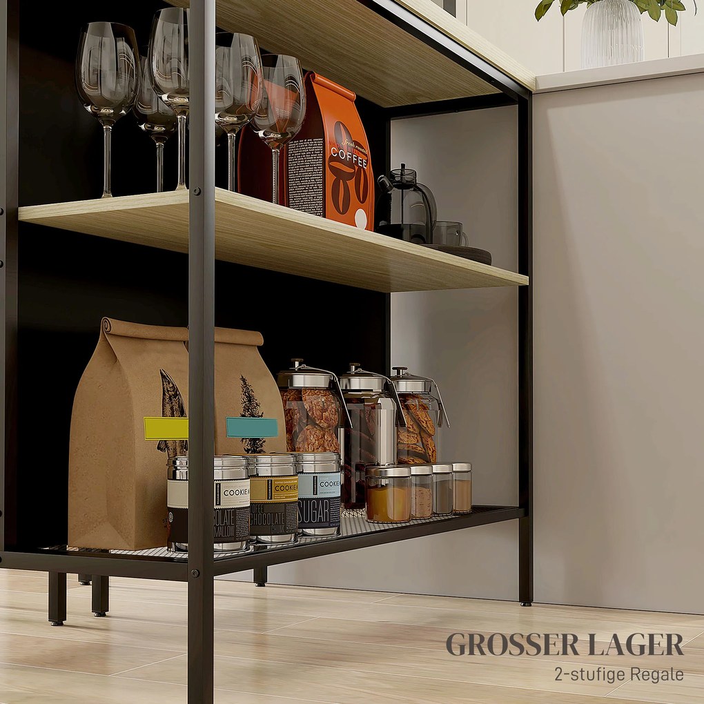 HOMCOM Zestaw barowy z 2 hokerami i stołem barowym odporny na plamy stabilny stalowa rama czarny dąb | Aosom PL