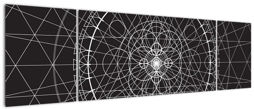 Obraz - Abstrakcja zegara (170x50 cm)