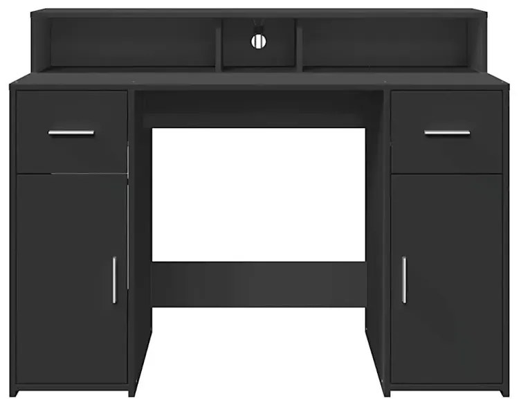 Biurko podświetlane 120 cm czarne G7-P18