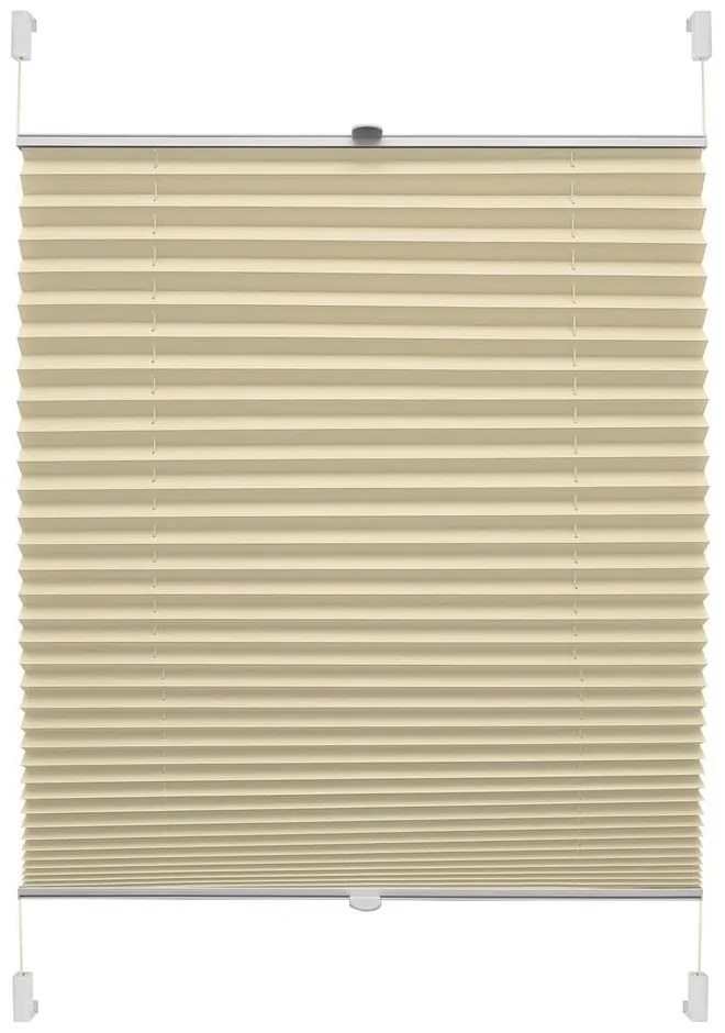 Beżowa roleta 97x150 cm Plisé Verona – Gardinia