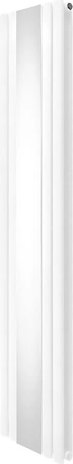 Owalny grzejnik lustrzany - 1800 mm x 380 mm - biały