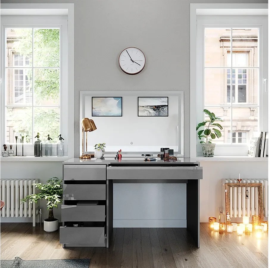 Toaletka szary 120x55x75 sherry