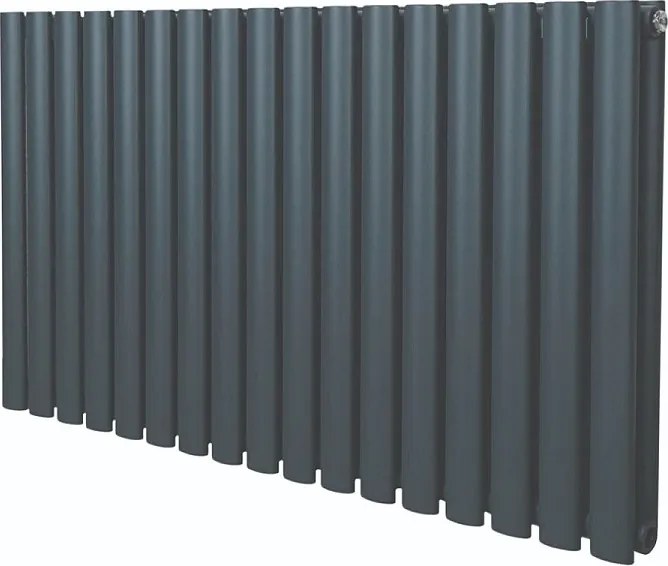 Grzejnik kolumnowy owalny – 600 mm x 1020 mm – antracytowo-szary