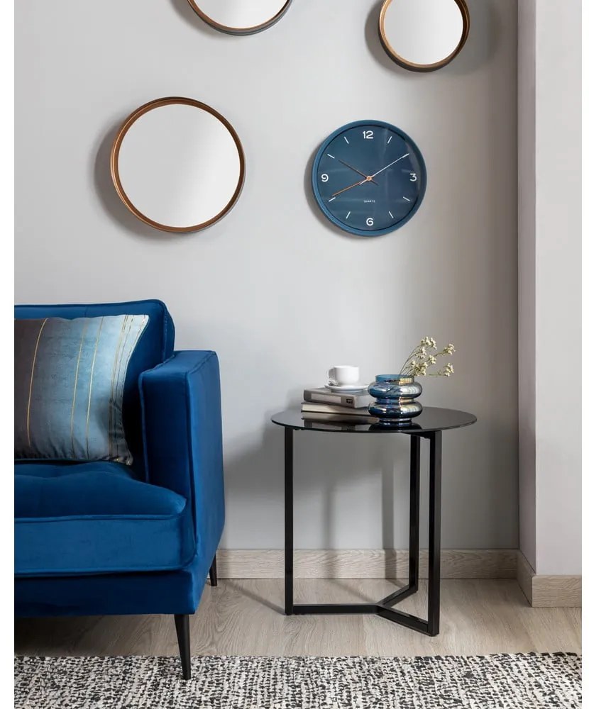 Czarny stolik Kave Home Marae, ⌀ 50 cm
