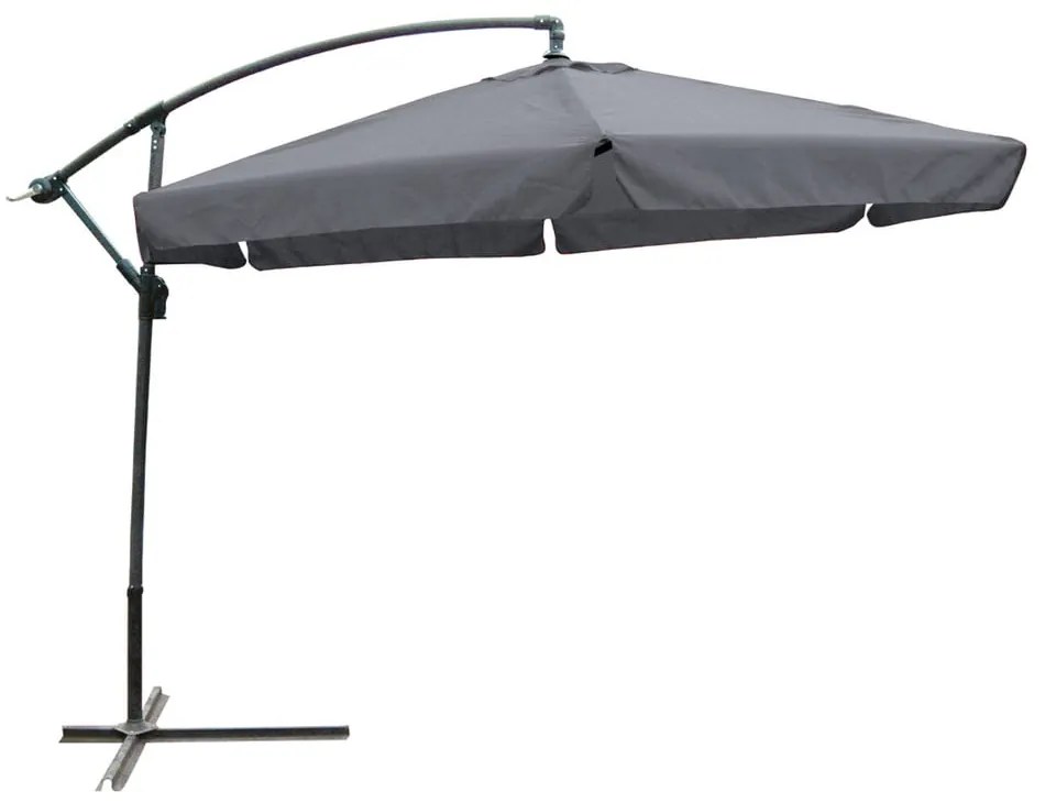 Antracytowy parasol ogrodowy ø 300 cm – Garden Pleasure