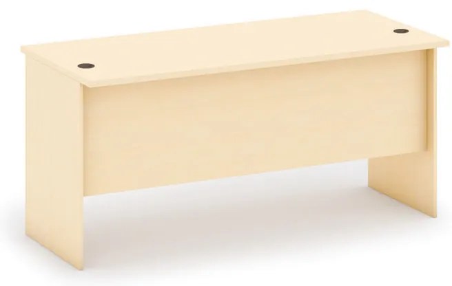 Biurko proste MIRELLI, długość 1600 mm, brzoza