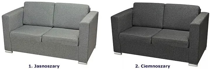 Dwuosobowa ciemnoszara sofa loftowa - Telva 2Q