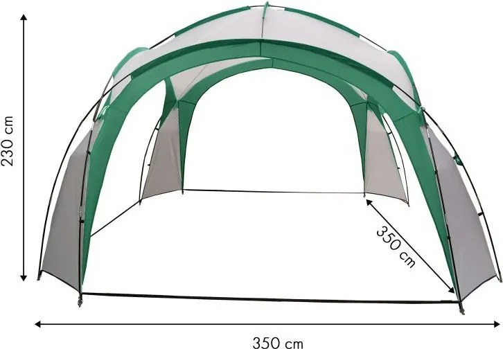 Pawilon ogrodowy, eventowy namiot imprezowy ST001, zielony