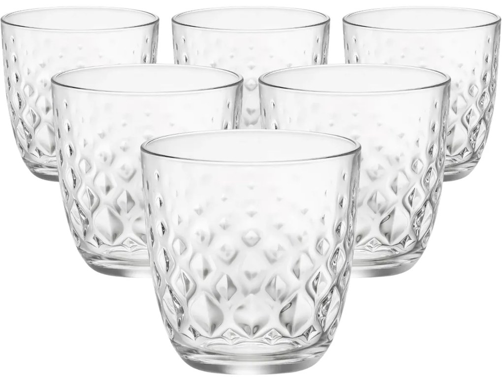 Bormioli Rocco 6-częściowy komplet szklanek Glit, 300 ml, 300 ml