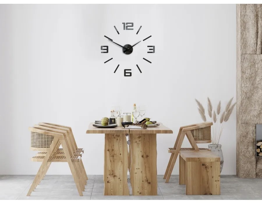 Zegar ścienny naklejany duży nowoczesny akrylowy na ścianę do kuchni salonu
