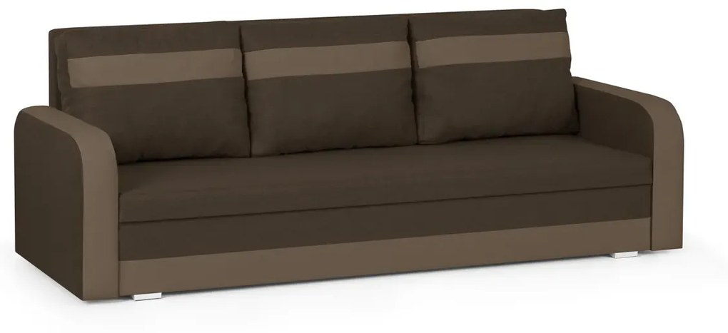 Kanapa sofa 3 os z funkcją spania CONDI Brąz/Brąz