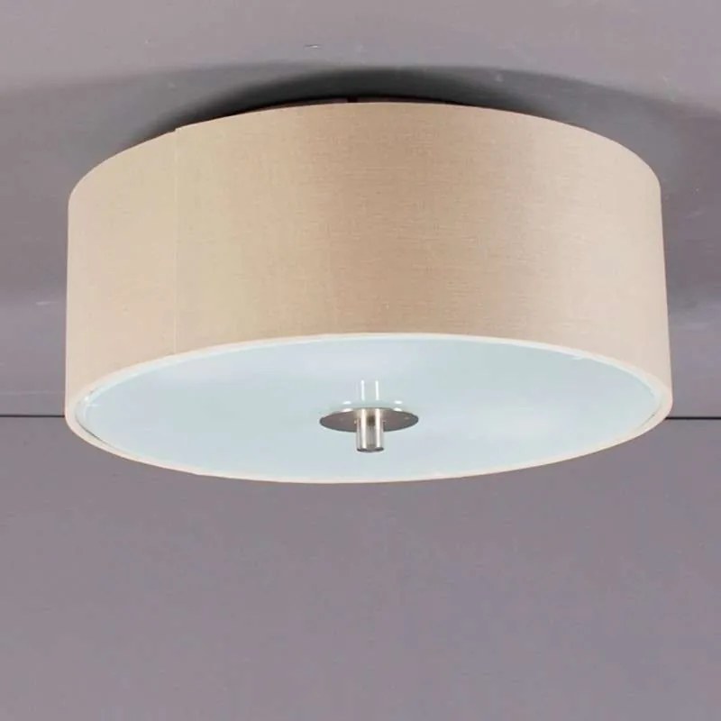 Rustykalna lampa sufitowa beżowa 30 cm - Drum Nowoczesny Oswietlenie wewnetrzne