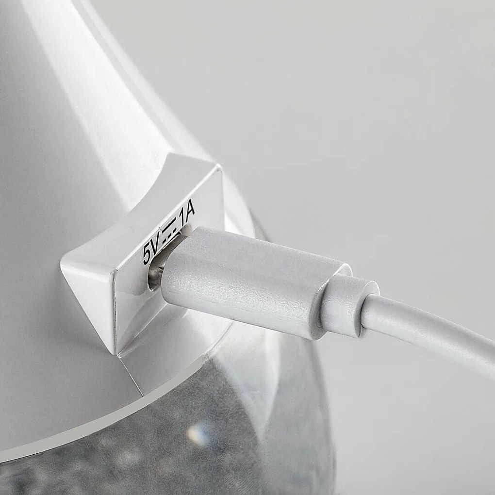 Rabalux 74248 funkcjonalna i dekoracyjna lampa stołowa LED z brokatem Vivter, 4 W, 2200 lm, IP20