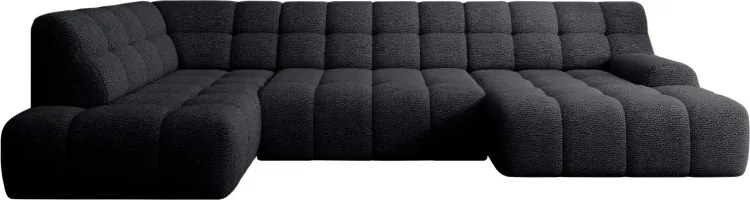 Narożnik COCOON XL w układzie U z elektryczną regulacją siedziska Lewostronny w tkaninie JAGUAR 22