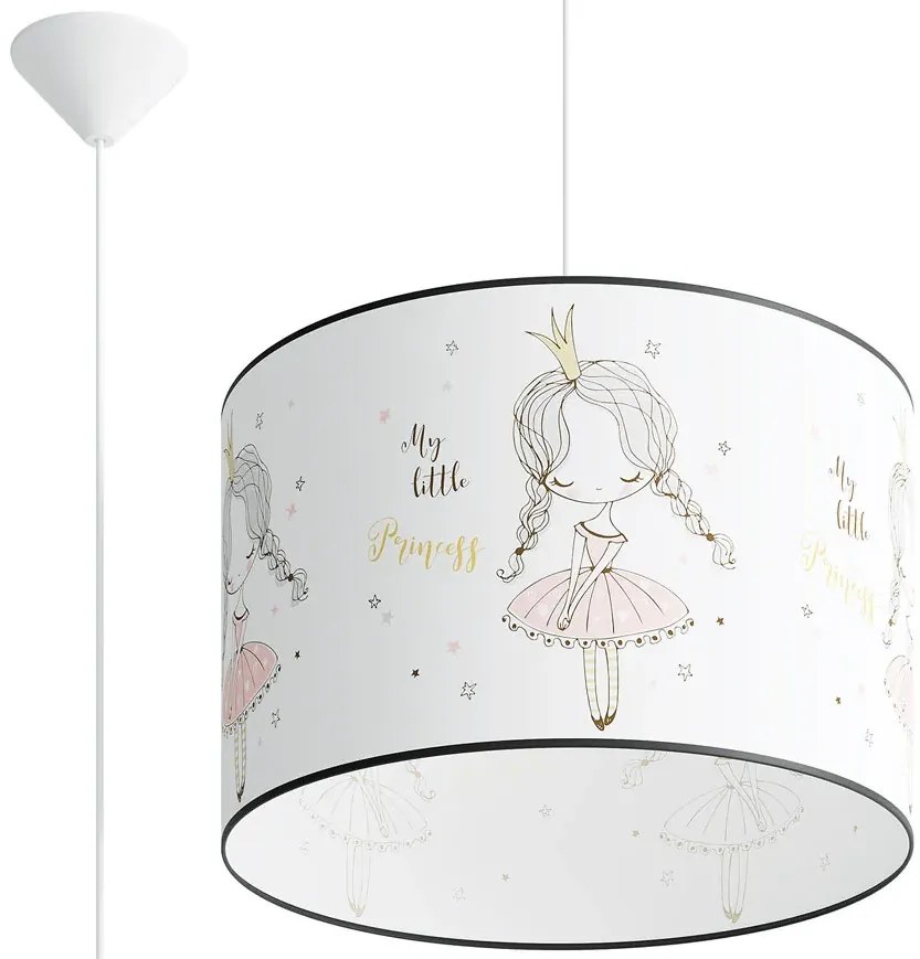 Dziecięca lampa do pokoju dziewczynki z motywem księżniczki A583 C3-A96