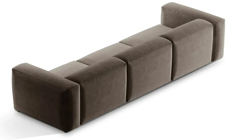 Brązowa sofa 364 cm Bergamo – Cosmopolitan Design